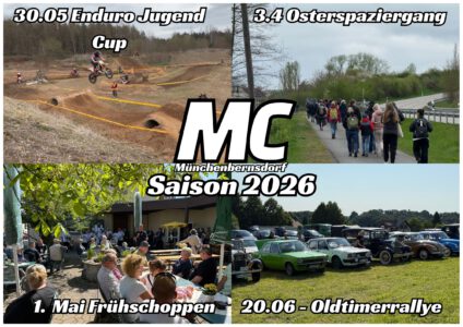 Saisonstart 2026: Volles Programm beim MC Münchenbernsdorf!